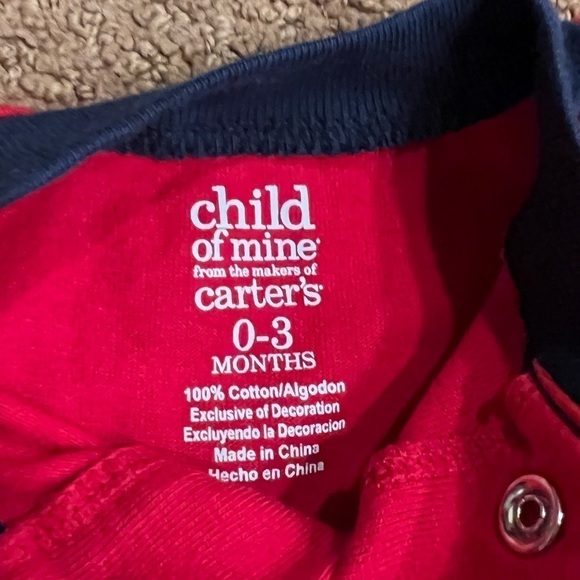 Bundle of 4 Boys Tops and Onesies 0-3 Months - Picture 5 of 9